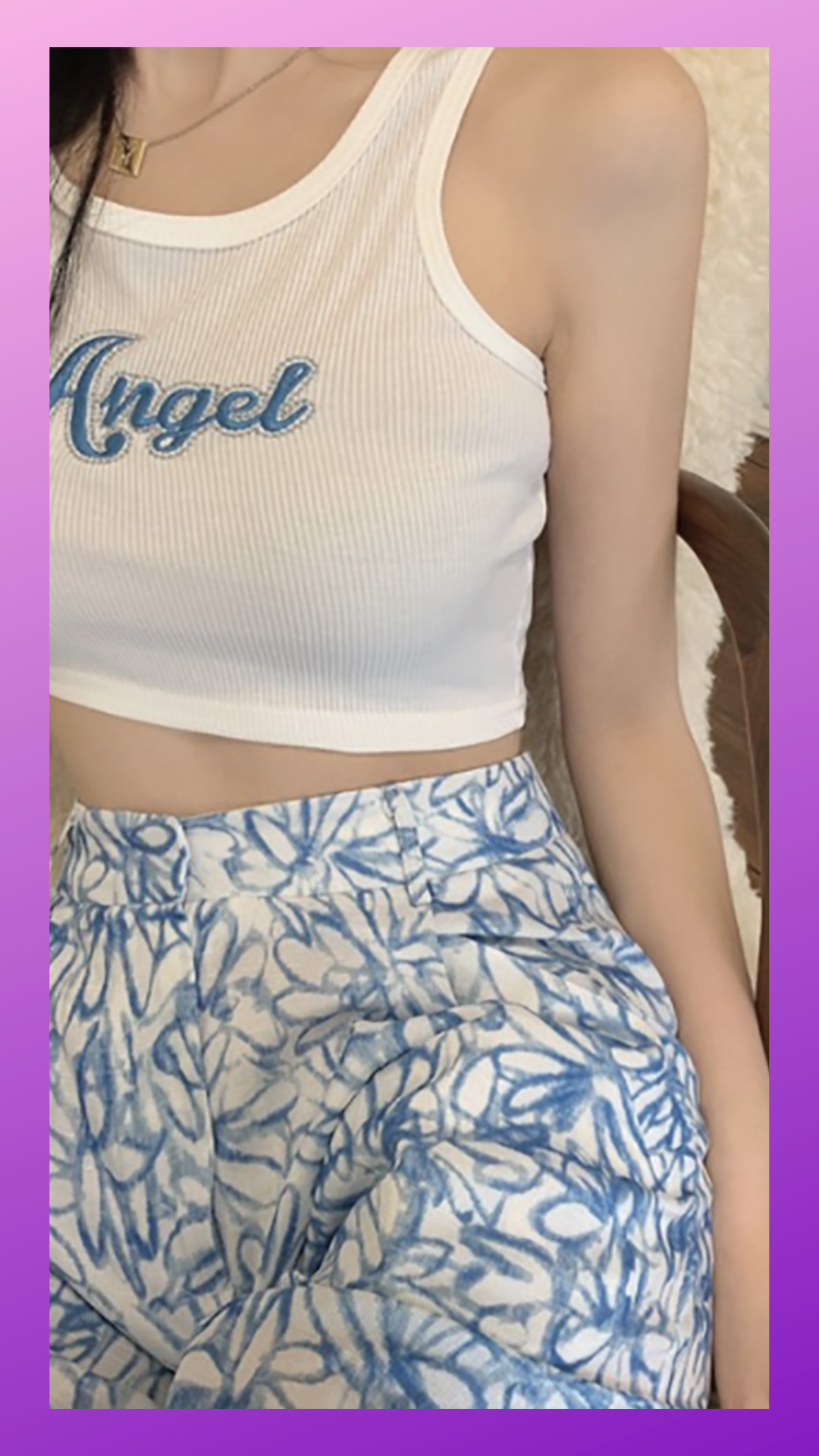 Angel Crop (White)